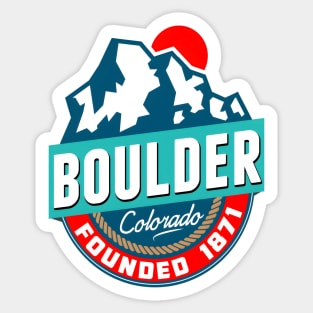 Boulder Colorado Outdoors Hiking Climbing Sticker